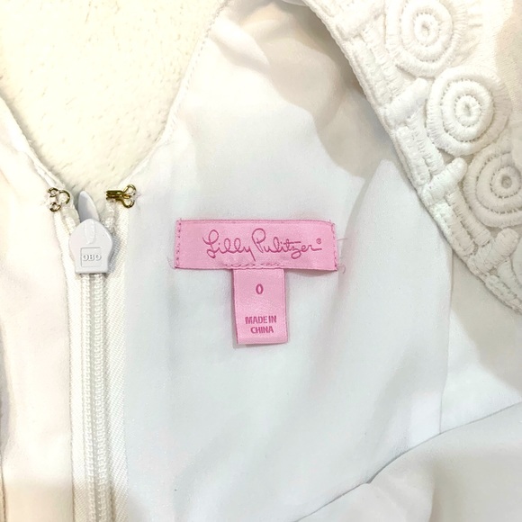 Lilly Pulitzer White Zina Stretch Romper Pineapple Size 0 - Picture 5 of 10